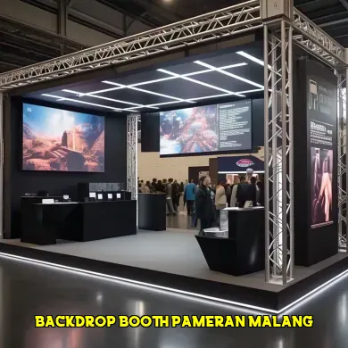 backdrop booth pameran malang